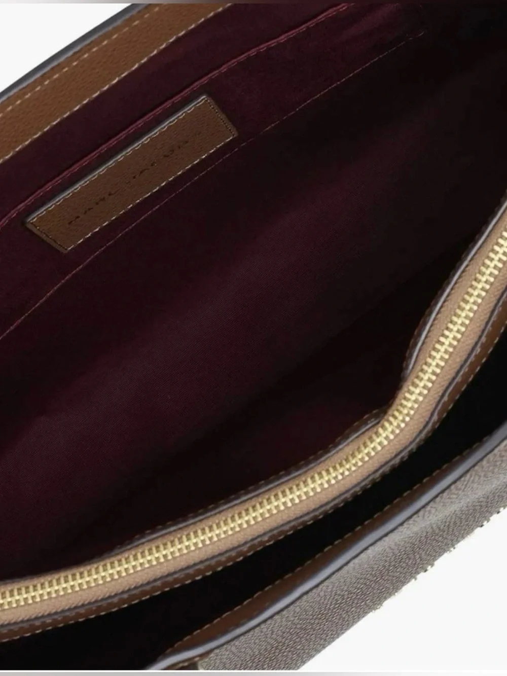 Marc Jacobs brown Pebbled Leather Tote with Gold Hardware